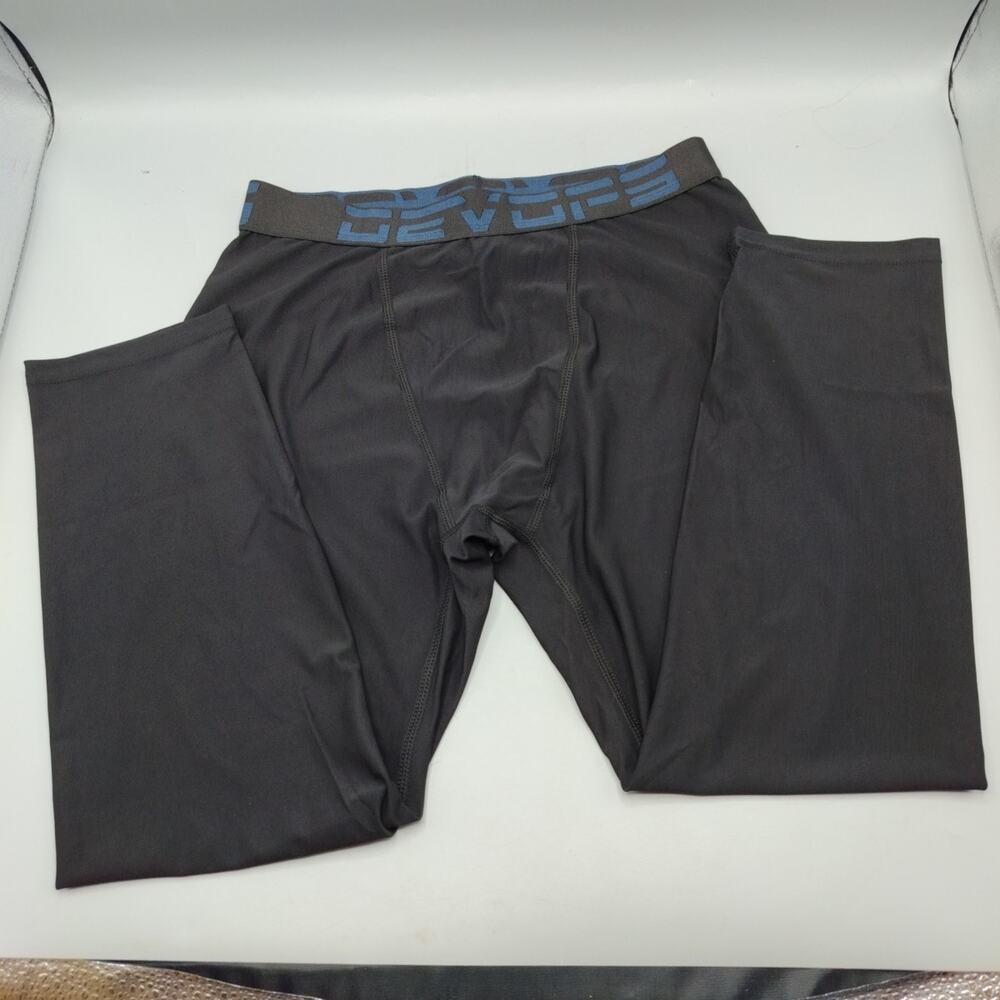 Devops Base Layer Leggings Womens Size Large Black Cropped Athletic Stretch